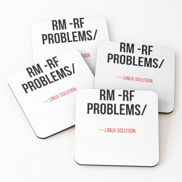 Item preview, rm -rf Problems Linux Command Funny Sysadmin Programmer Shirt designed and sold by CodeAndLaugh.