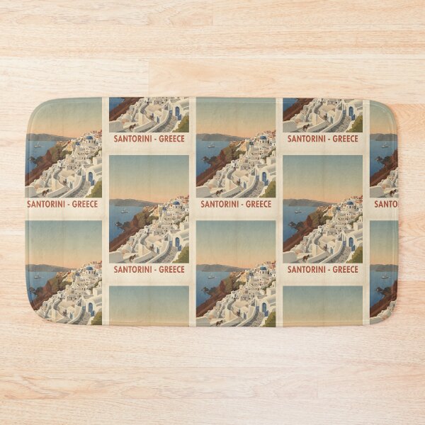 Item preview, Santorini Greece, Greek Island Vintage Travel Tourism designed and sold by TravelersGems.