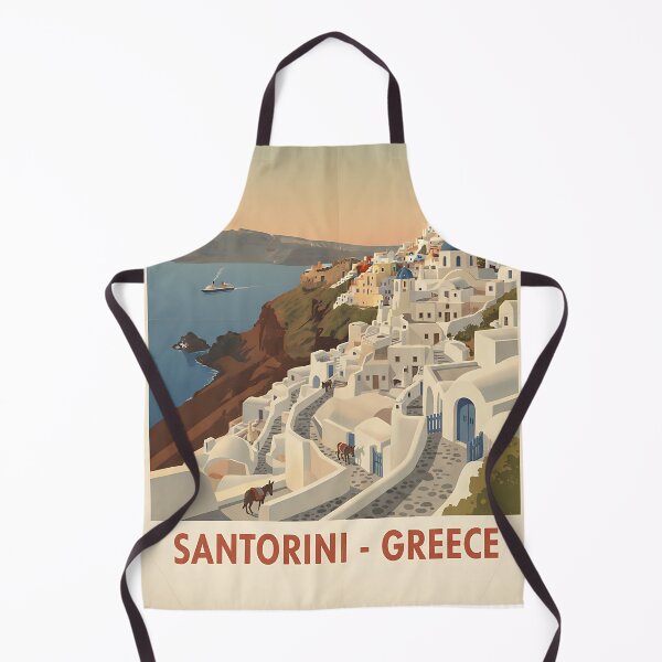 Item preview, Santorini Greece, Greek Island Vintage Travel Tourism designed and sold by TravelersGems.