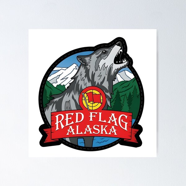 Item preview, Red Flag-Alaska Military Exercise Patch designed and sold by CharlieDesings.