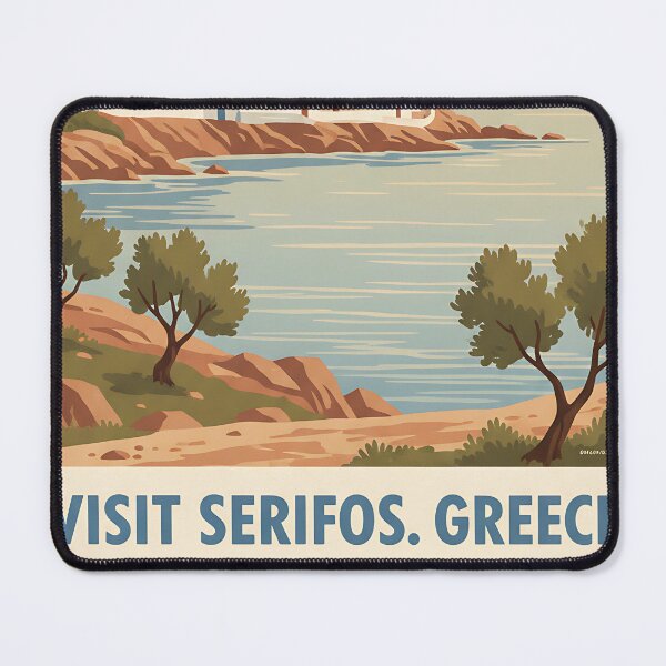 Item preview, Serifos Greece, Greek Island Vintage Travel Tourism designed and sold by TravelersGems.