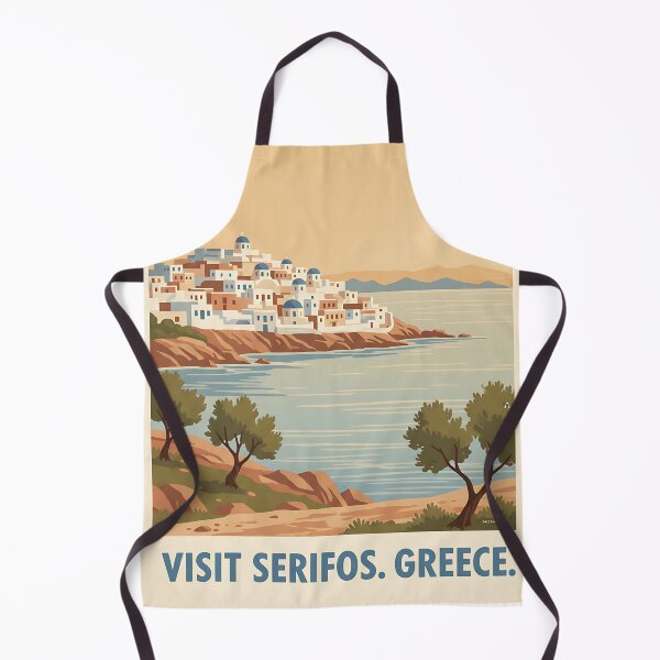 Item preview, Serifos Greece, Greek Island Vintage Travel Tourism designed and sold by TravelersGems.