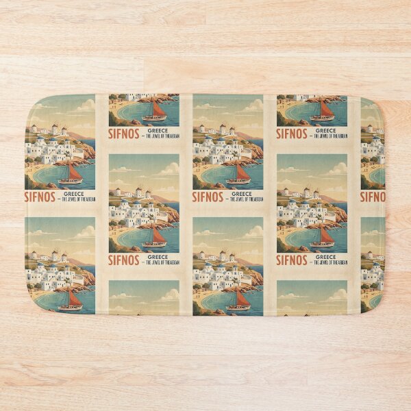 Item preview, Sifnos Greece, Greek Island Vintage Travel Tourism designed and sold by TravelersGems.