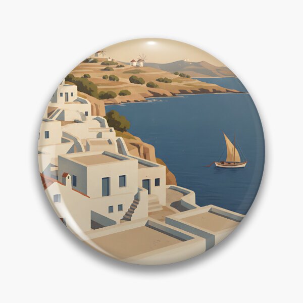 Item preview, Sikinos Greece, Greek Island Vintage Travel Tourism designed and sold by TravelersGems.