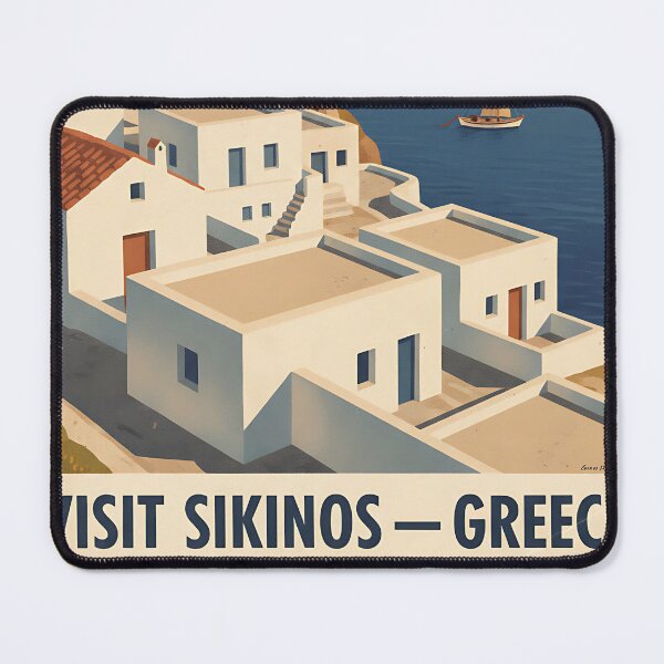 Item preview, Sikinos Greece, Greek Island Vintage Travel Tourism designed and sold by TravelersGems.