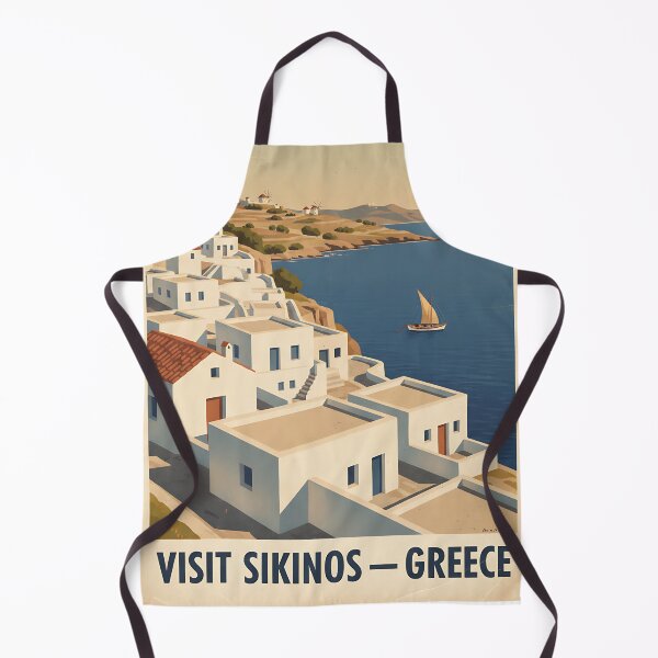 Item preview, Sikinos Greece, Greek Island Vintage Travel Tourism designed and sold by TravelersGems.
