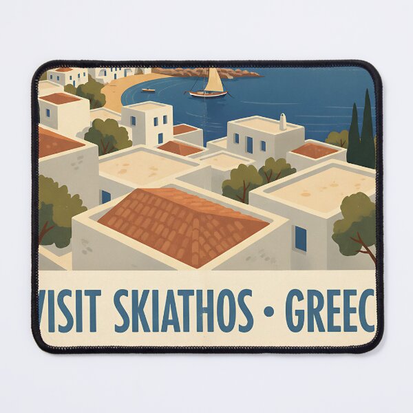 Item preview, Skiathos Greece, Greek Island Vintage Travel Tourism designed and sold by TravelersGems.