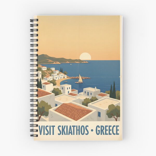 Item preview, Skiathos Greece, Greek Island Vintage Travel Tourism designed and sold by TravelersGems.