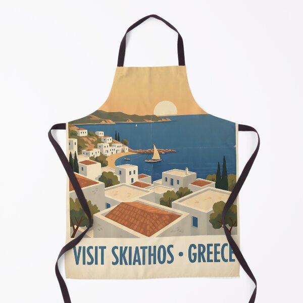 Item preview, Skiathos Greece, Greek Island Vintage Travel Tourism designed and sold by TravelersGems.