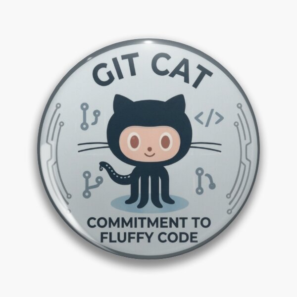 Item preview, Funny Git Gift Git Cat Commitment To Fluffy Code  GitHub Developer Humor Shirt Programmer Cat Gift designed and sold by Dev Mode.