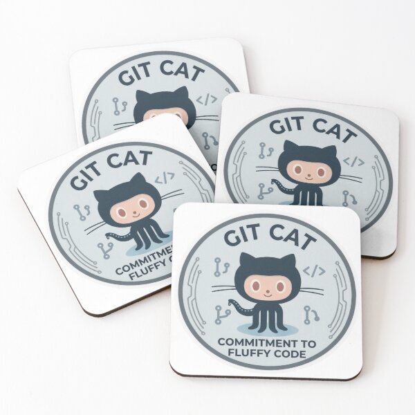 Item preview, Funny Git Gift Git Cat Commitment To Fluffy Code  GitHub Developer Humor Shirt Programmer Cat Gift designed and sold by Dev Mode.
