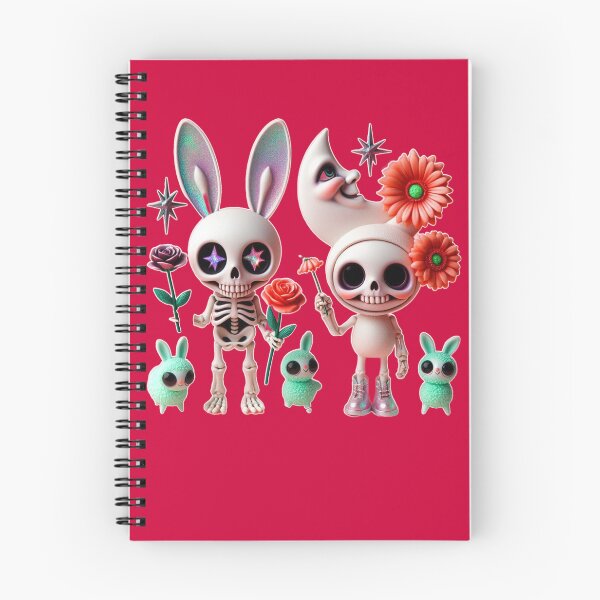 Item preview, Starry Eyed Skeletons & Pastel Creepy Bunnies designed and sold by LujziWorld.