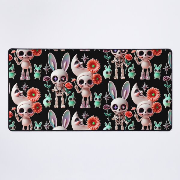 Item preview, Starry Eyed Skeletons & Pastel Creepy Bunnies designed and sold by LujziWorld.