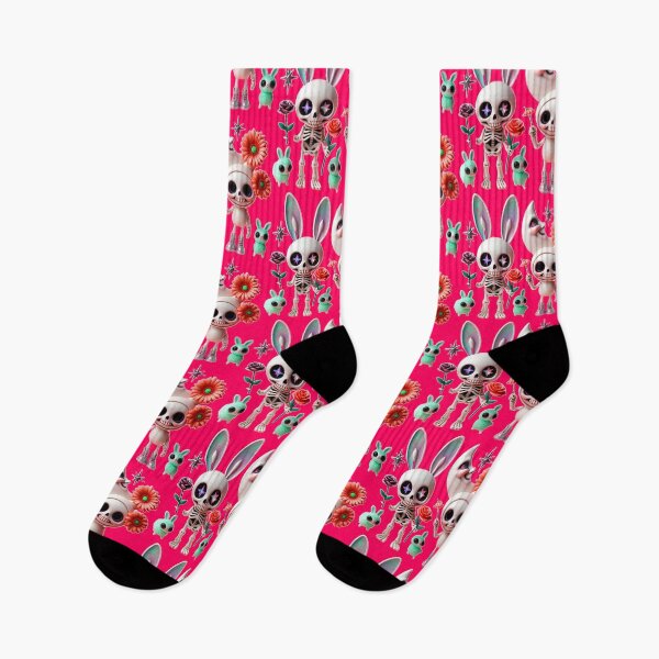 Item preview, Starry Eyed Skeletons & Pastel Creepy Bunnies designed and sold by LujziWorld.