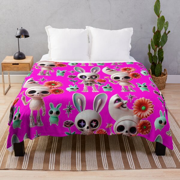 Item preview, Starry Eyed Skeletons & Pastel Creepy Bunnies designed and sold by LujziWorld.