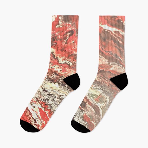 Item preview, Magma - Arte fluido en rojo intenso y negro designed and sold by Verdiami.