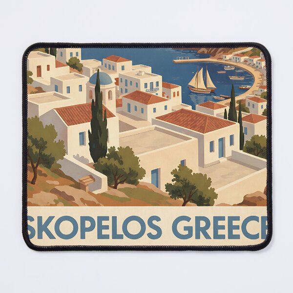 Item preview, Skopelos Greece, Greek Island Vintage Travel Tourism designed and sold by TravelersGems.