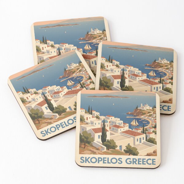 Item preview, Skopelos Greece, Greek Island Vintage Travel Tourism designed and sold by TravelersGems.