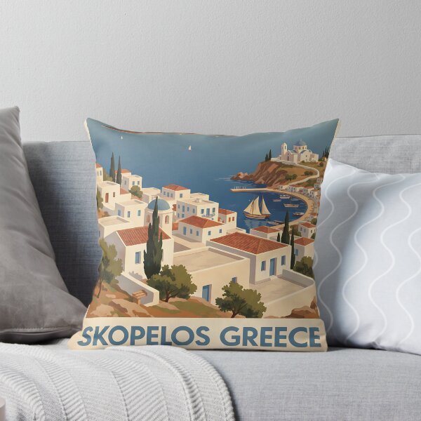 Item preview, Skopelos Greece, Greek Island Vintage Travel Tourism designed and sold by TravelersGems.