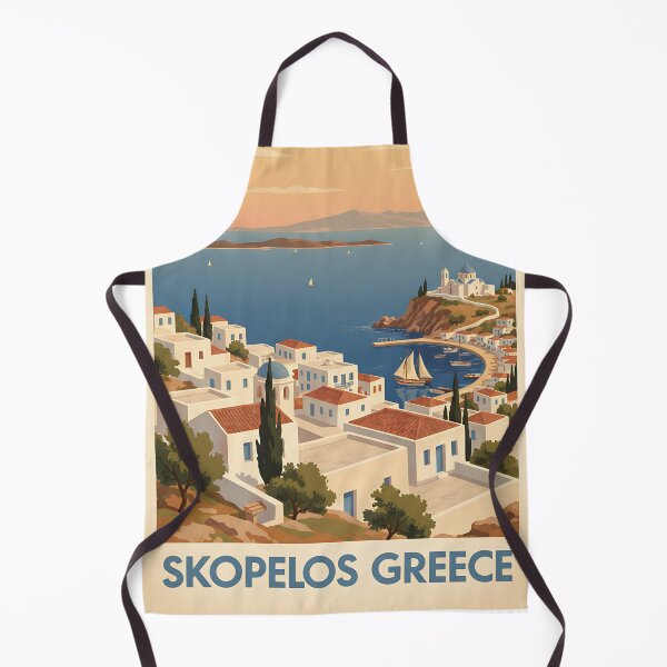 Item preview, Skopelos Greece, Greek Island Vintage Travel Tourism designed and sold by TravelersGems.