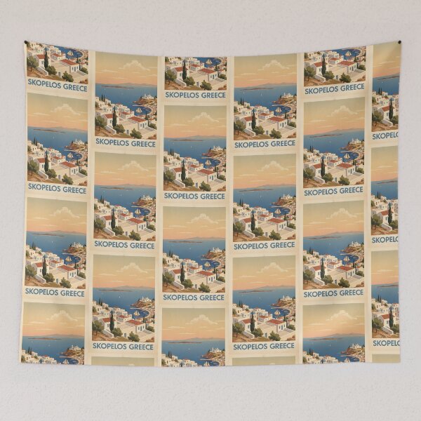 Item preview, Skopelos Greece, Greek Island Vintage Travel Tourism designed and sold by TravelersGems.