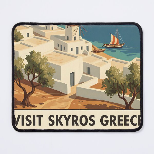 Item preview, Skyros Greece, Greek Island Vintage Travel Tourism designed and sold by TravelersGems.