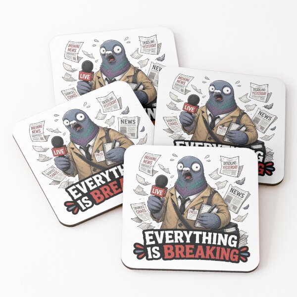 Item preview, Funny Journalist Gift Panicking Pigeon News Reporter Humor Shirt designed and sold by Gentlestate.