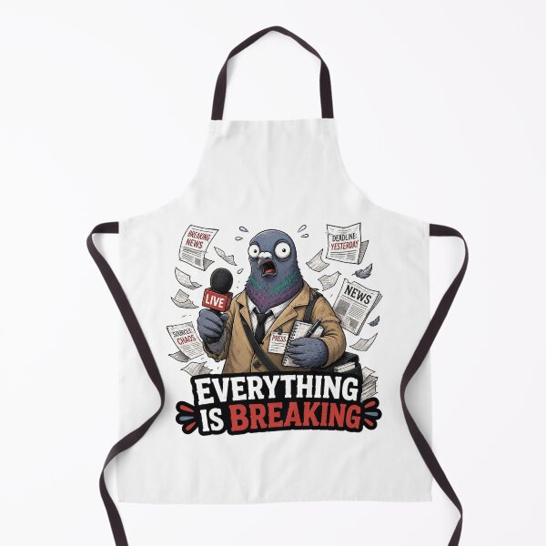 Item preview, Funny Journalist Gift Panicking Pigeon News Reporter Humor Shirt designed and sold by Gentlestate.