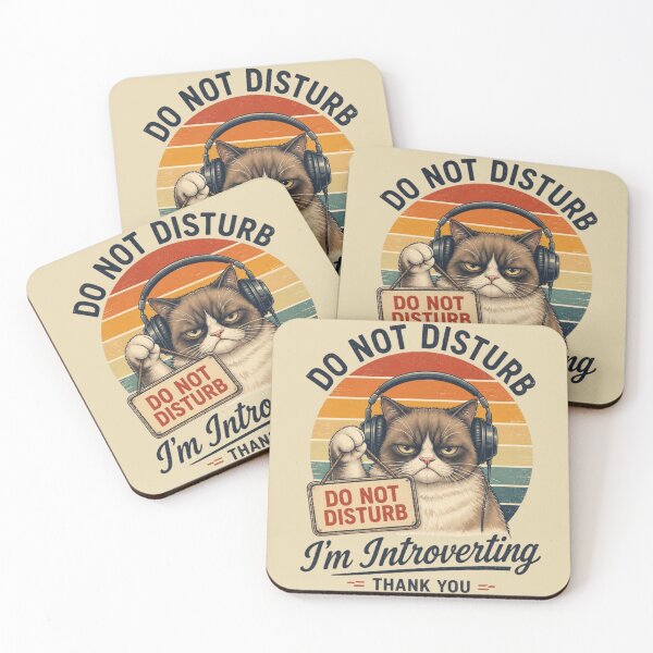 Item preview, Copy of Do Not Disturb I’m Introverting Cat Vintage Shirt | Funny Introvert Cat Lover Design designed and sold by Zenvique Art.