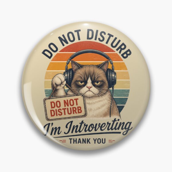 Item preview, Copy of Do Not Disturb I’m Introverting Cat Vintage Shirt | Funny Introvert Cat Lover Design designed and sold by Zenvique Art.