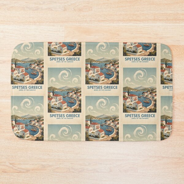 Item preview, Spetses Greece, Greek Island Vintage Travel Tourism designed and sold by TravelersGems.