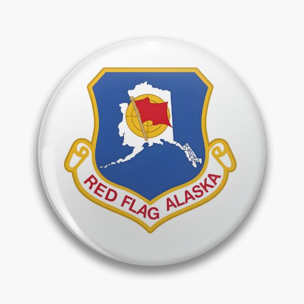 Item preview, Red Flag-Alaska Official Military Shield designed and sold by CharlieDesings.
