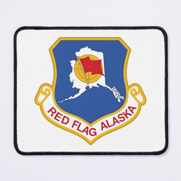 Item preview, Red Flag-Alaska Official Military Shield designed and sold by CharlieDesings.
