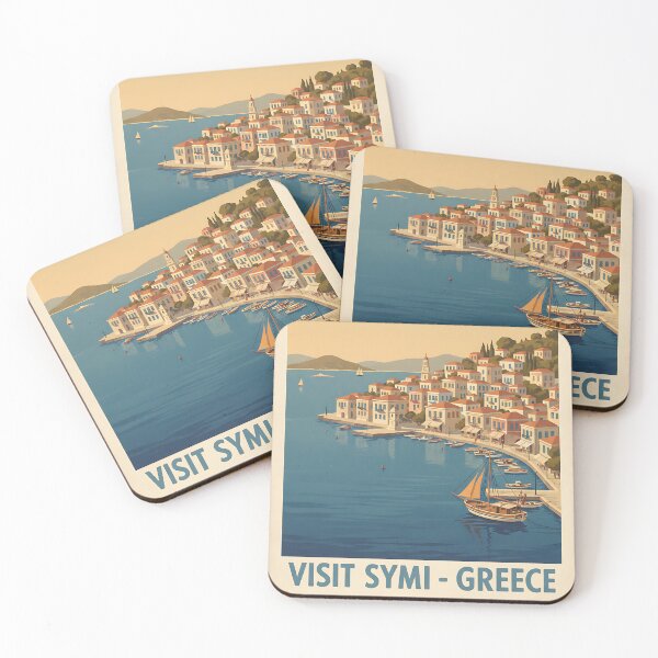 Item preview, Symi Greece, Greek Island Vintage Travel Tourism designed and sold by TravelersGems.