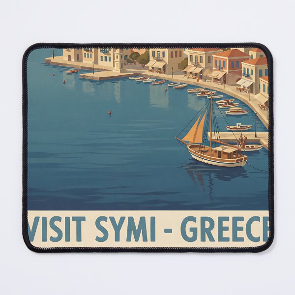Item preview, Symi Greece, Greek Island Vintage Travel Tourism designed and sold by TravelersGems.