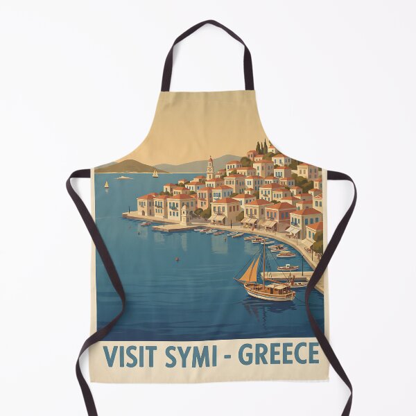 Item preview, Symi Greece, Greek Island Vintage Travel Tourism designed and sold by TravelersGems.