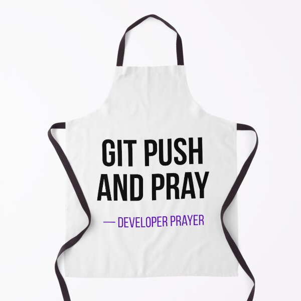 Item preview, Git Push And Pray Funny Developer Programmer Shirt designed and sold by CodeAndLaugh.