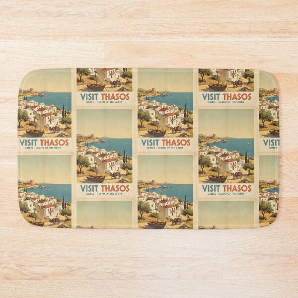Item preview, Thasos Greece, Greek Island Vintage Travel Tourism designed and sold by TravelersGems.