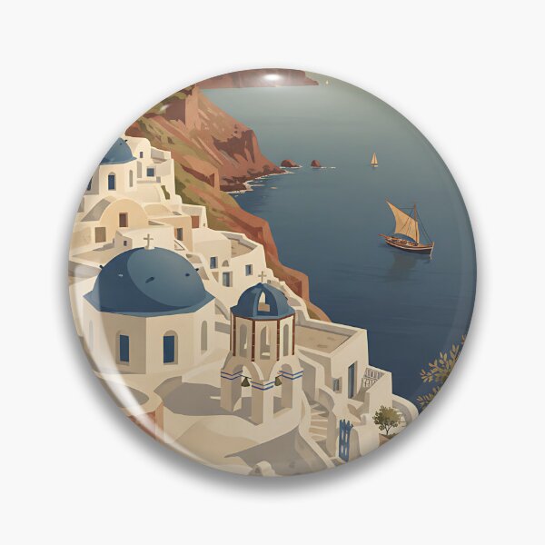 Item preview, Therasia Greece, Greek Island Vintage Travel Tourism designed and sold by TravelersGems.