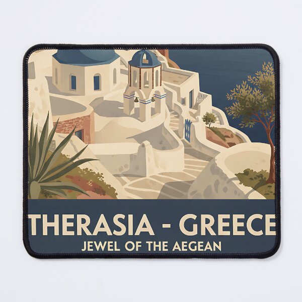 Item preview, Therasia Greece, Greek Island Vintage Travel Tourism designed and sold by TravelersGems.
