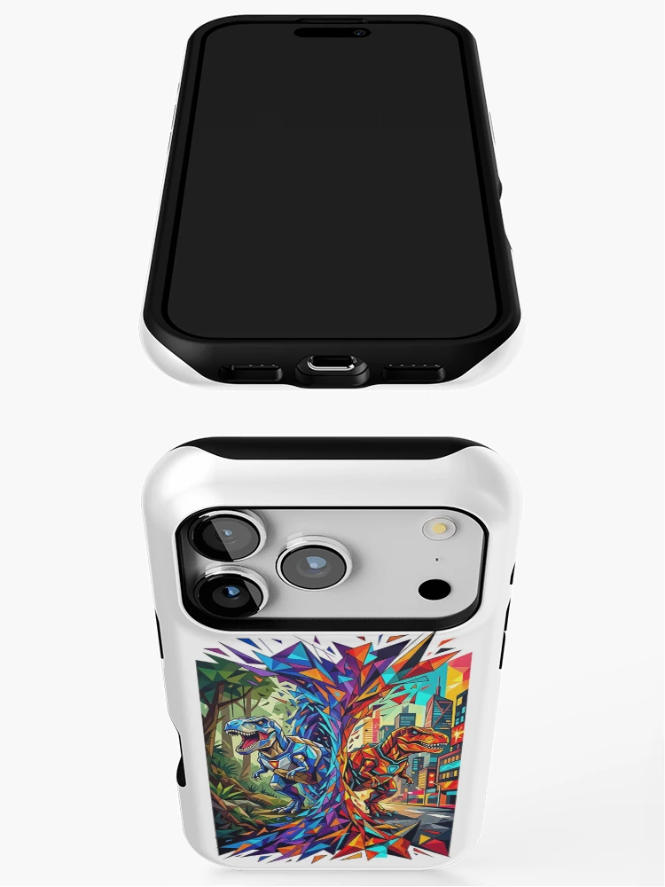 Thumbnail 3 of 4, iPhone Case, Two T-Rex designed and sold by PP&RAINBOW SHOP.