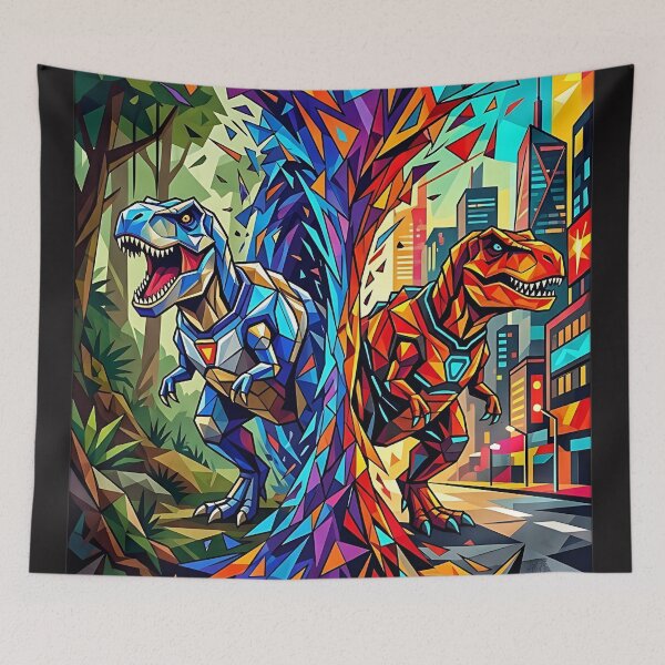 Item preview, Two T-Rex designed and sold by PP&RAINBOW SHOP.