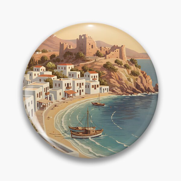 Item preview, Tilos Greece, Greek Island Vintage Travel Tourism designed and sold by TravelersGems.
