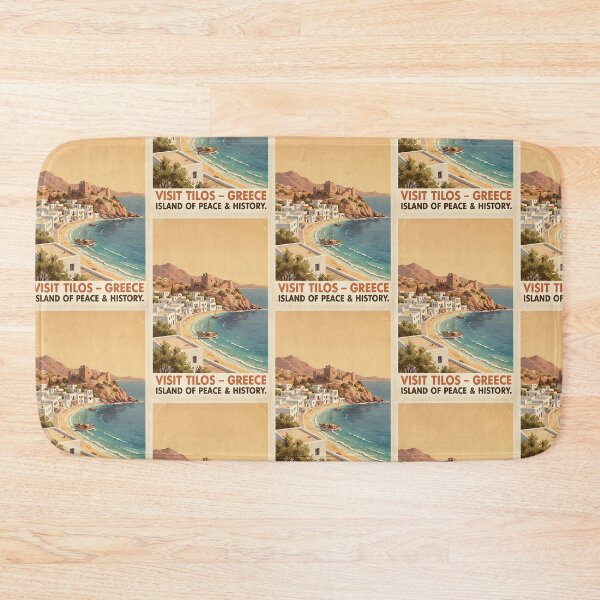 Item preview, Tilos Greece, Greek Island Vintage Travel Tourism designed and sold by TravelersGems.