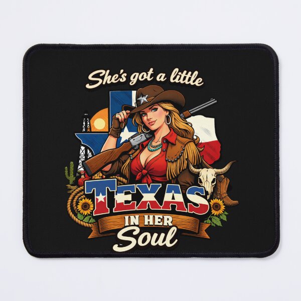 Item preview, Texas Woman Graphic with State Colors Art designed and sold by Tsugraf Designs.