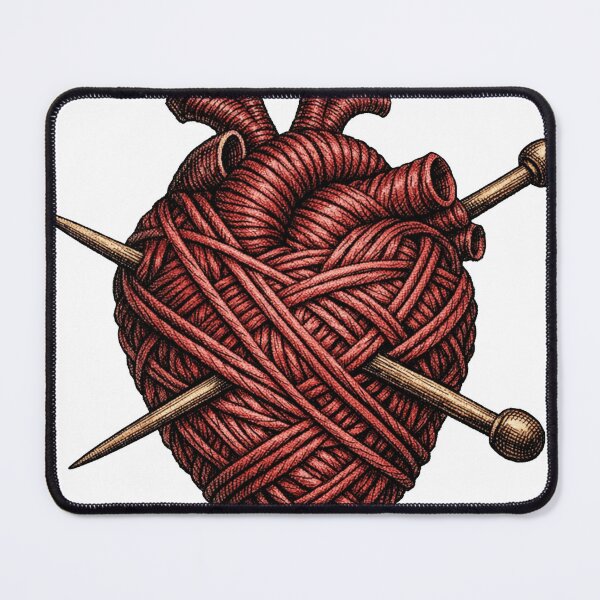 Item preview, Anatomical Heart Made Of Yarn Gothic Fiber Artist designed and sold by Retro Mood Co.
