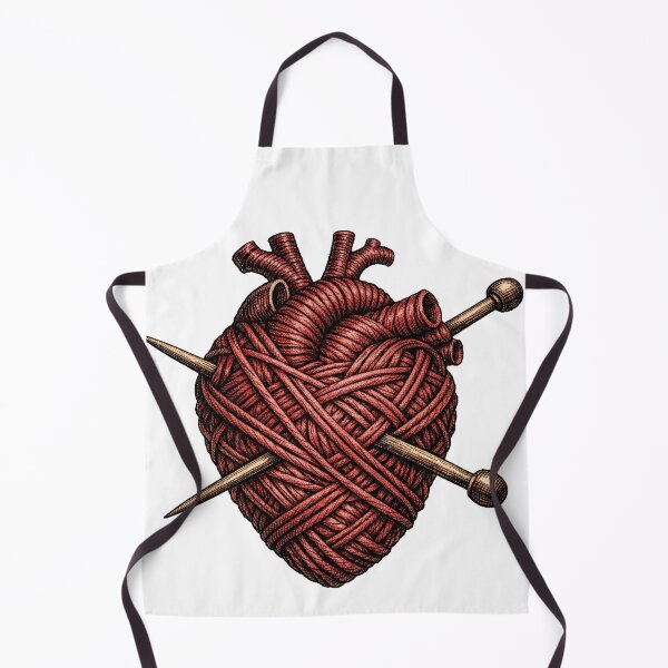 Item preview, Anatomical Heart Made Of Yarn Gothic Fiber Artist designed and sold by Retro Mood Co.