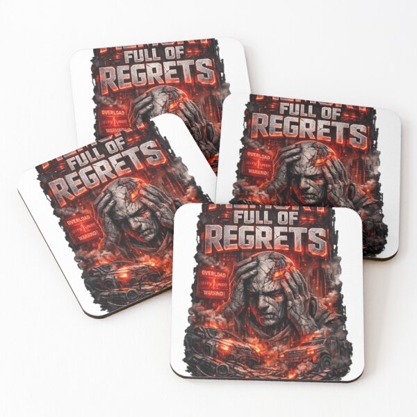 Item preview, MEMORY FULL OF REGRETS – Emotional Cyberpunk Dystopian Sticker Design designed and sold by THAMIM REALITY 2.0.