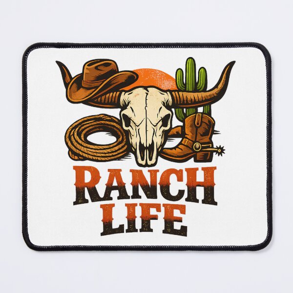 Item preview, Ranch Life Western Cowboy Skull Graphic Shirt for Ranchers designed and sold by MattyManiac.