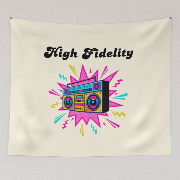 Item preview, Retro 80s Boombox High Fidelity Music Lover Design designed and sold by ShaderShirts.